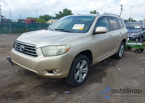2008 Toyota Highlander Sport z USA, uszkodzony, nr VIN JTEES43A082088281